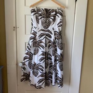 Eva Mendes Del Mar Pineapple Dress L